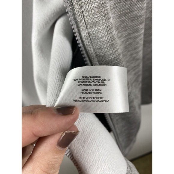 Orvis Bonded Mesh Full Zip Jacket XXL 2XL Gray Blue Warm Knit Fleece Lined - Picture 12 of 13